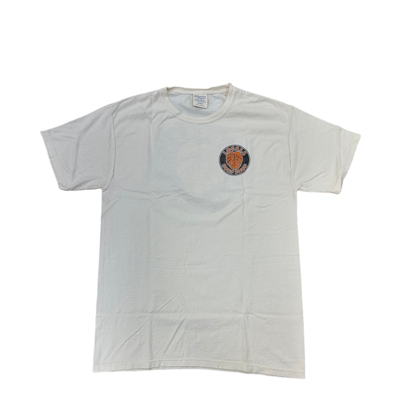 LOCALS TROPICAL LEAF GARMENT DYE CREW PARCHMENT