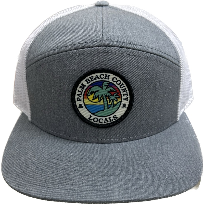 PALM BEACH COUNTY LOCALS 7 PANEL FLAT BRIM TRUCKER