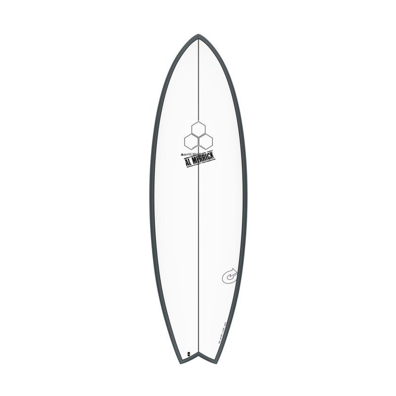 5'10 TORQ/CHANNEL ISLANDS POD MOD (GRAPHITE RAILS) 20 7/8 x 2 5/8 35.7L FUTURES