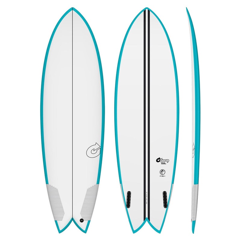 6'4 TORQ TEC FISH FUTURES TEAL RAILS