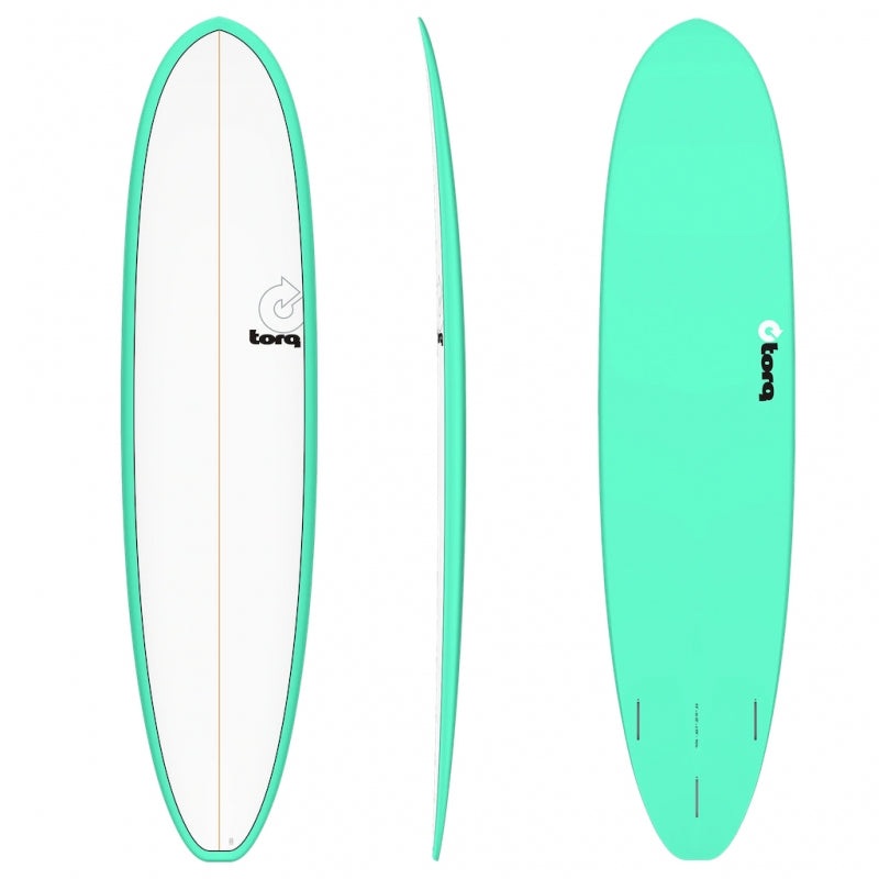 8'2 TORQ FUN V+ 22 7/8 x 3 1/4 70.5L PINLINE  SEAGREEN/WHT DECK FUTURES