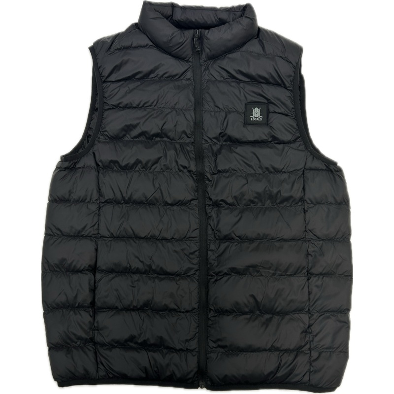 LOCALS MENS NELSON ZIP DOWN PUFFER VEST
