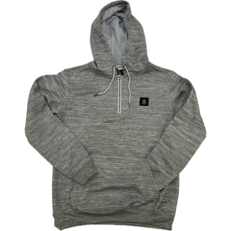 LOCALS MENS RYDER KNIT 1/4 ZIP PULL OVER HOODIE