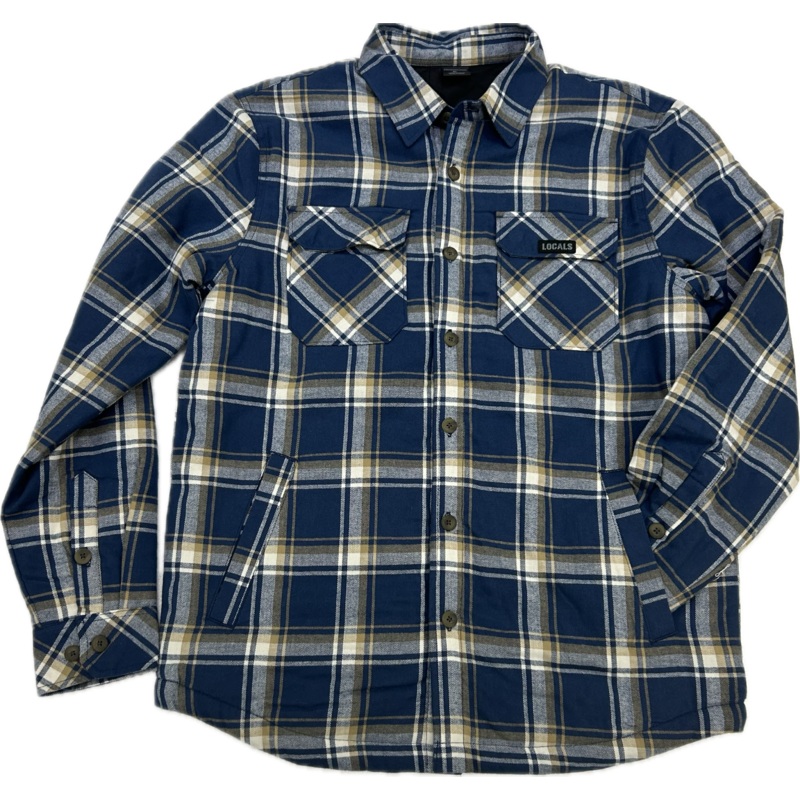 LOCALS MENS STYLO COLLARED FLANNEL