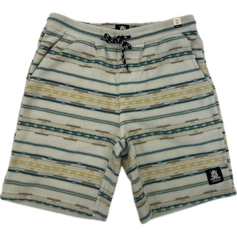 LOCALS NEVADA FLEECE ELASTIC WAISTED SHORT NATURAL