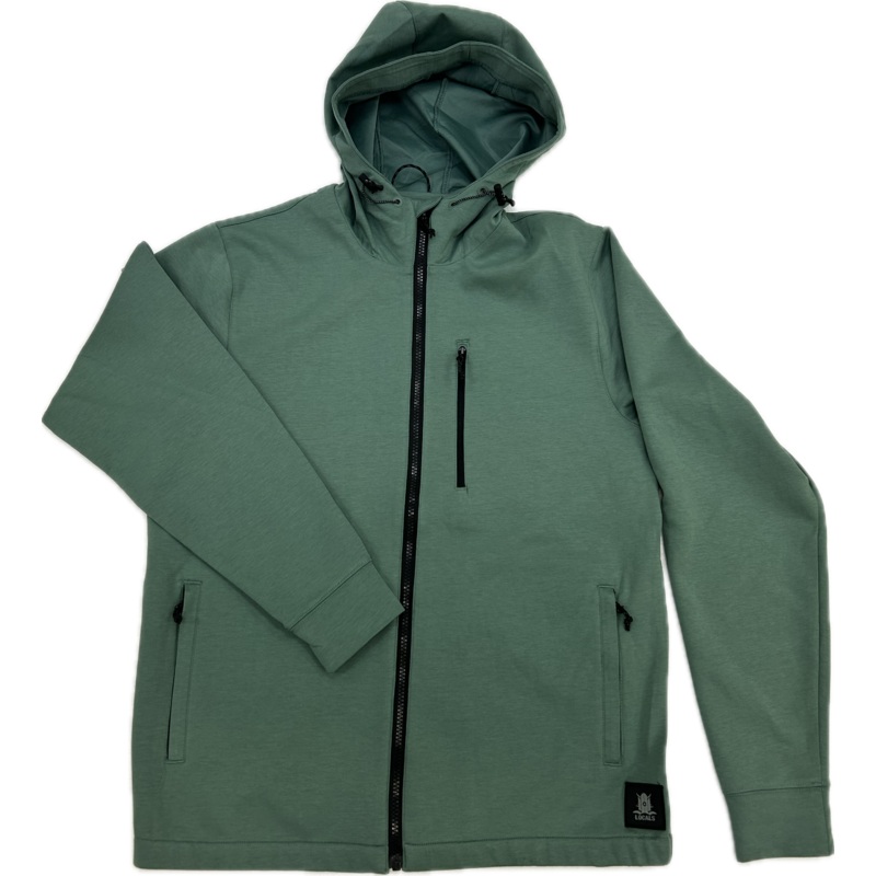LOCALS TELOS ZIP DOWN HOODED TRACK JACKET