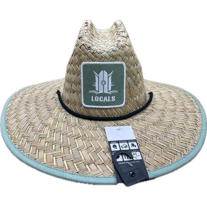 LOCALS TEXTURE SAGE STRAW HAT