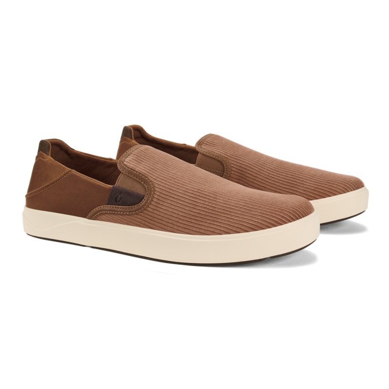 MENS OLUKAI LAE'AHI KAPA TAN/DK WOOD