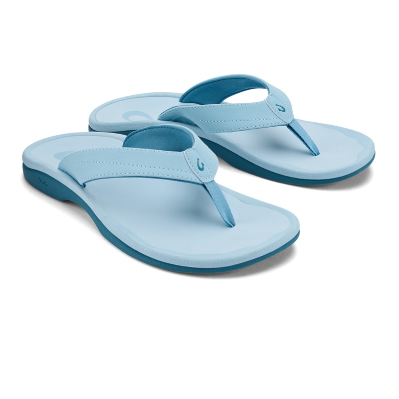 WOMENS OLUKAI OHANA MISTY BLUE/ MIST BLUE