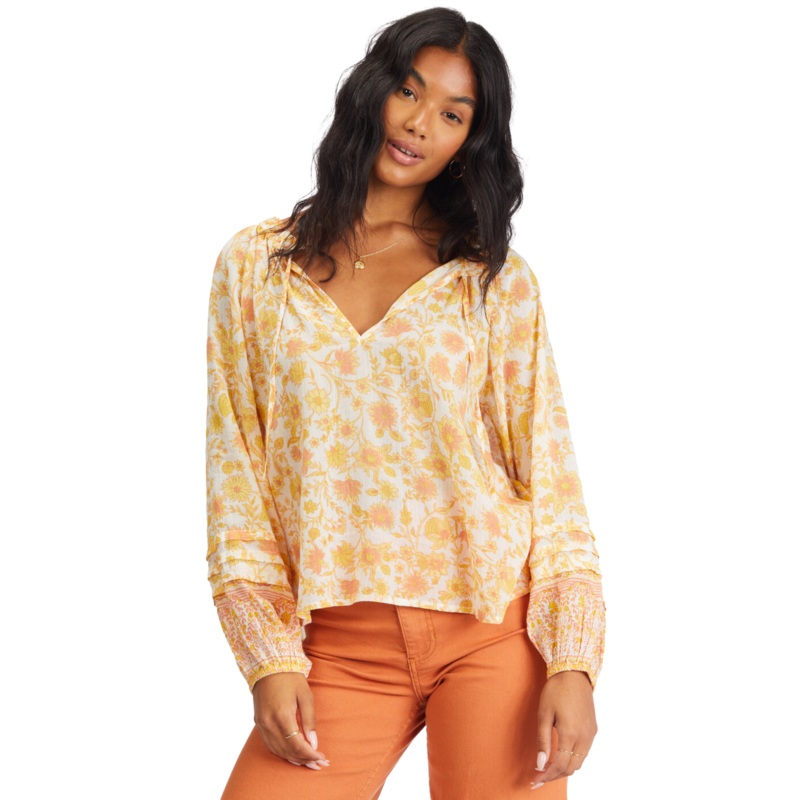 Billabong - Free Heart Long Sleeve Blouse - Women