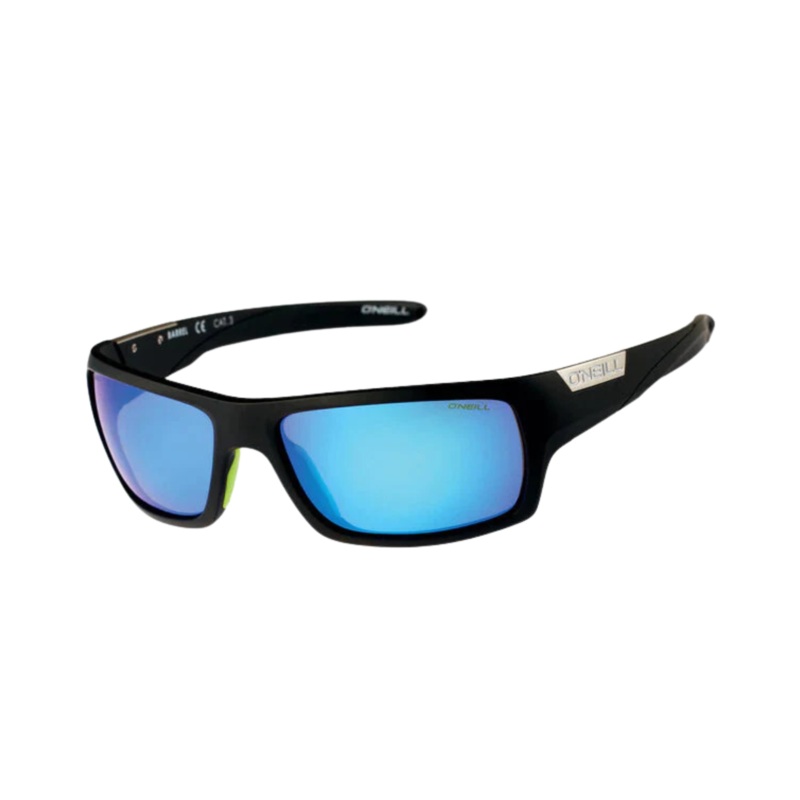 O'neill Sunglasses - Barrel 2.0 - Matte Black / Lime Mirror Polarized