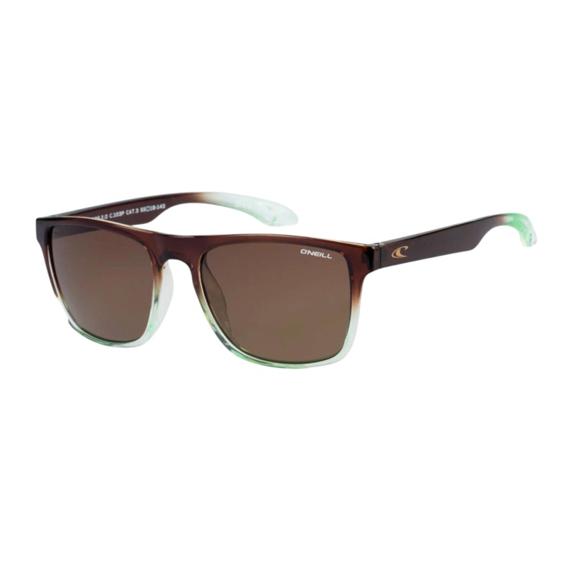 O'neill Sunglasses - Chagos 2.0 - Gloss Brown To Aqua Fade / Brown Smoke Grad Polarized