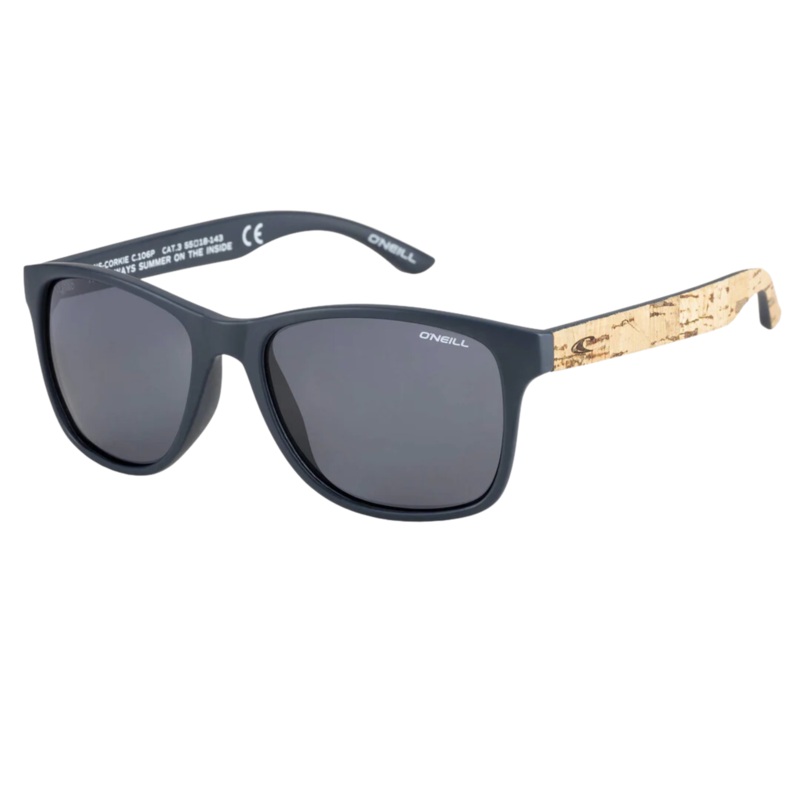 O'neill Sunglasses - Corkie 2.0 - Matte Navy  / Cork / Smoke Polarized