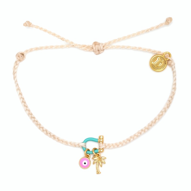 Pura Vida - Bonne Chance Gold Charm bracelet