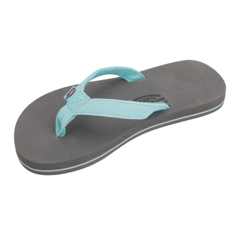 Rainbow - Grombow - Soft Rubber Kids Sandal - Narrow Strap - Aqua