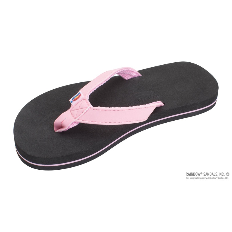 Rainbow - Grombow - Soft Rubber Kids Sandal - Narrow Strap - Pink