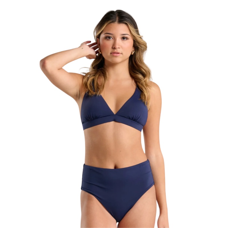 Spunky's - Navy Halter Cross back - Womens Top