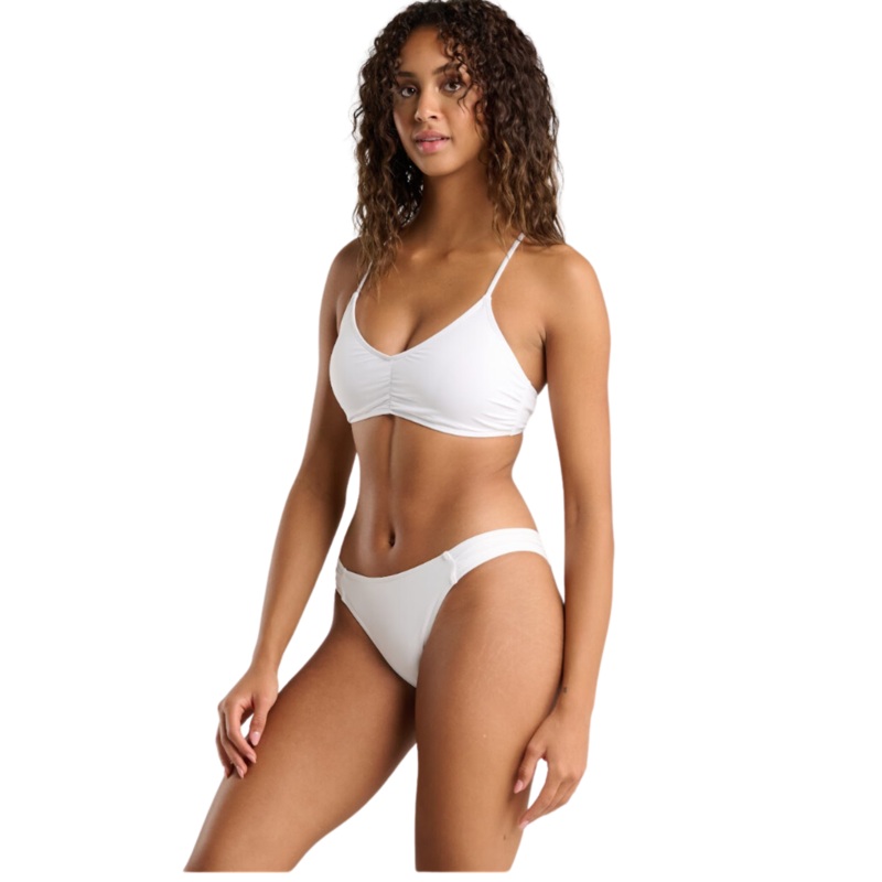 Spunky's - White Lace Up Cross Back Bralette - Womens Top