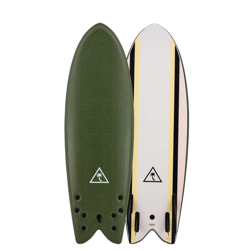 HERITAGE 5'8 RETRO FISH - QUAD