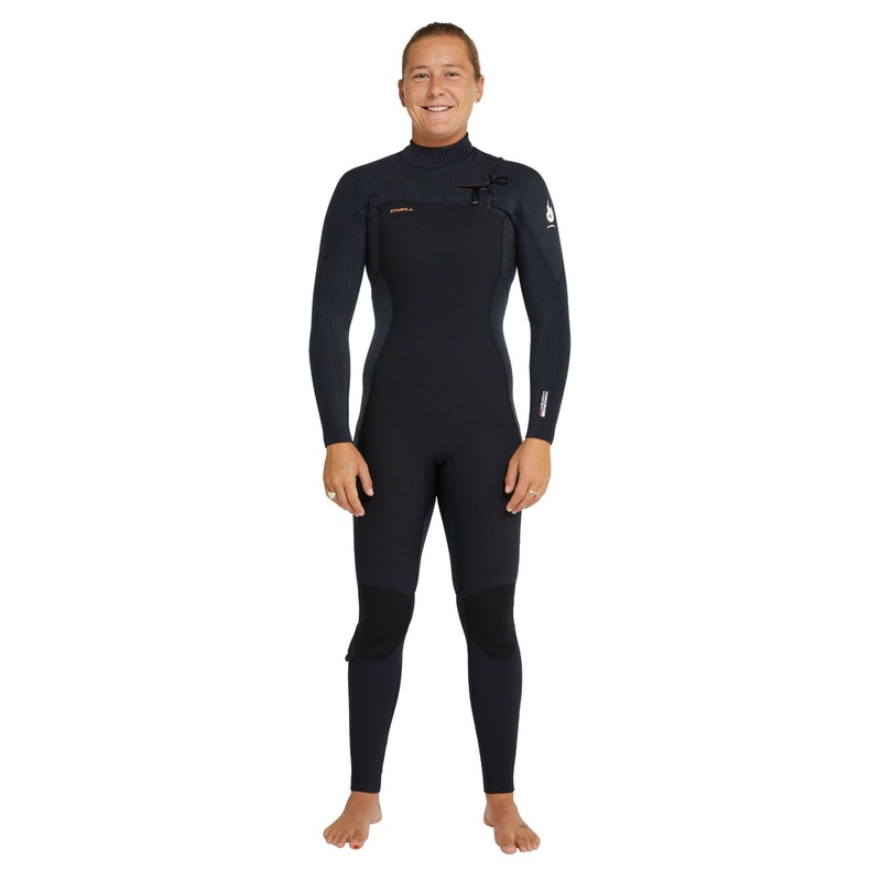 WOMENS HYPERFREAK FIRE 4/3MM STEAMER CHEST ZIP WETSUIT