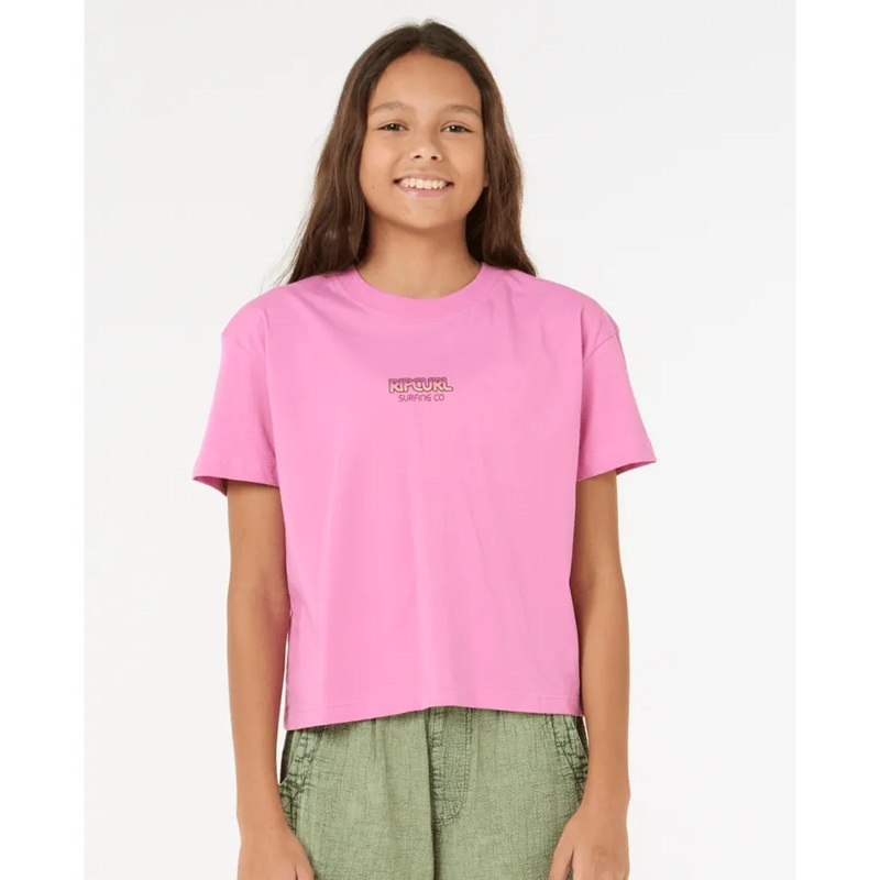 Sun & Sea Crop Tee-Girl