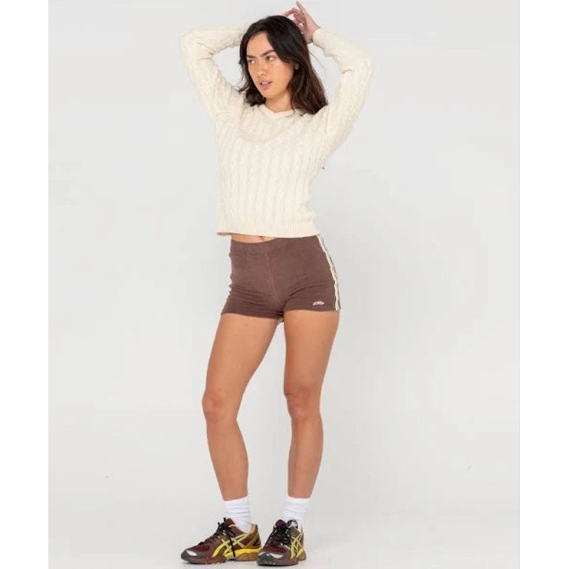 Collegiate Long Sleeve Vee Neck Knit