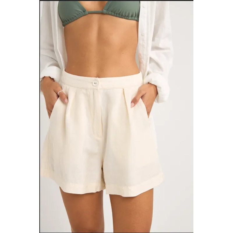 Mini Linen Elasticatied Short