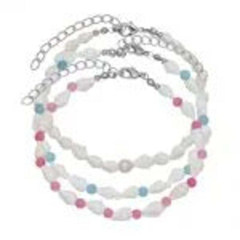 Set Of 3 Dainty Seashell Anklets