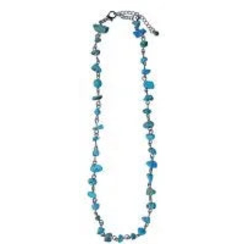 Turquoise Chip Adjustable Choker