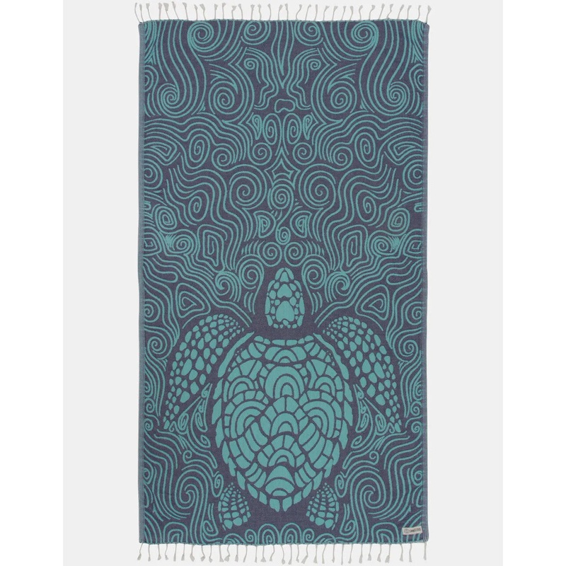 Sand Cloud Mint Swirl Turtle Towel