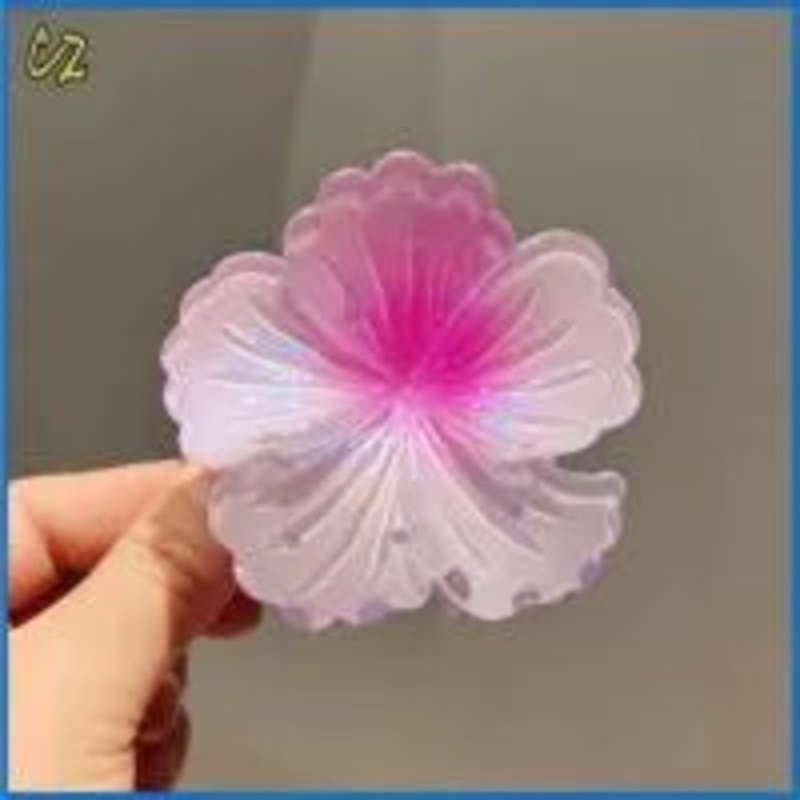 PINK HIBISCUS HAIRCLIP