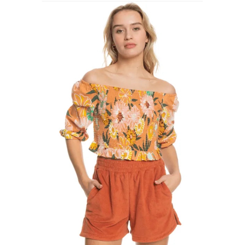 Like The Sun Again Woven Off The Shoulder Top