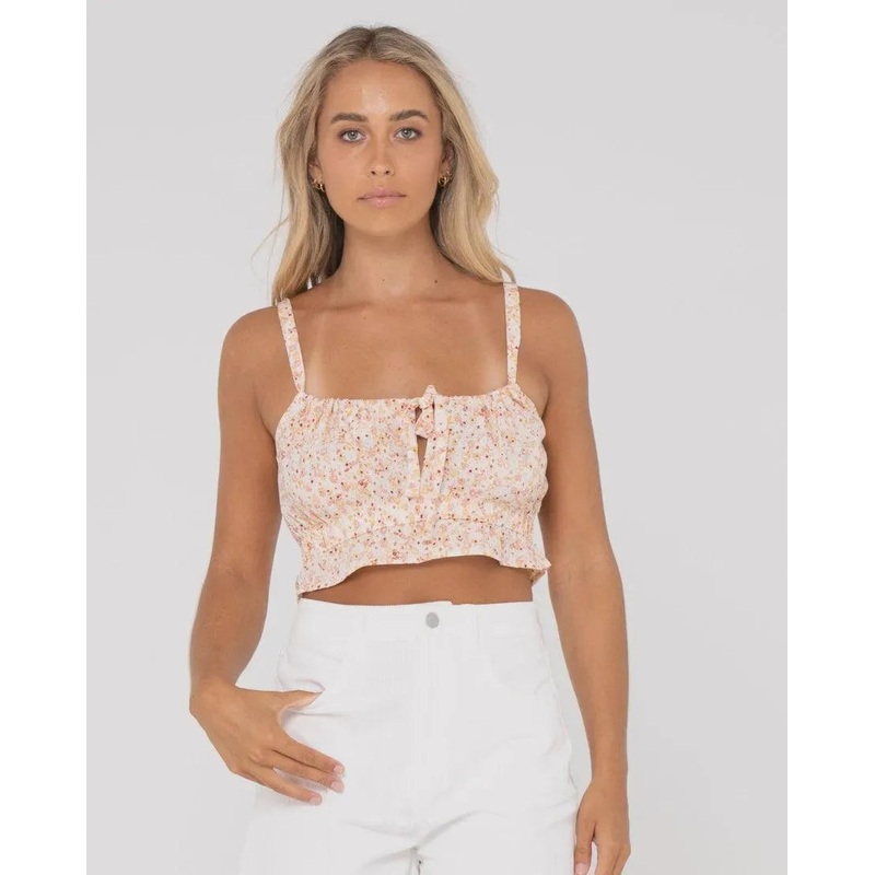 Flower Garden Reversable Crop Top