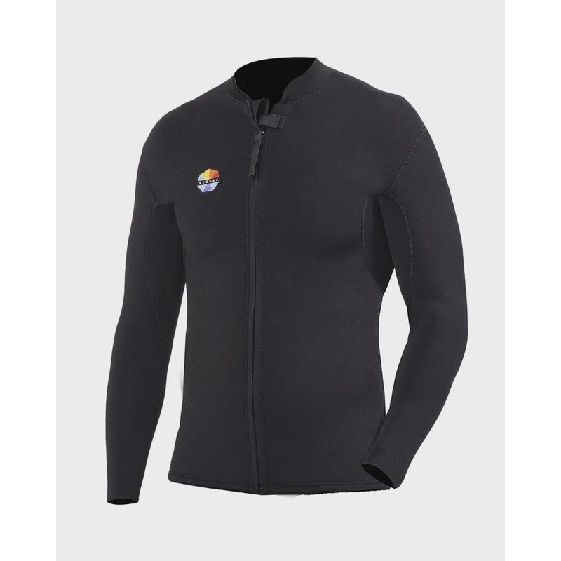 Solid Sets 2Mm Front Zip Jacket