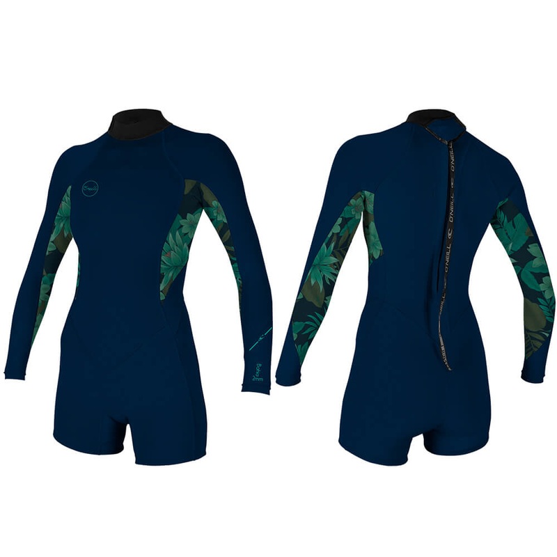 2019 O'Neill Women's Bahia 2/1MM Back Zip L/S Spring Wetsuit