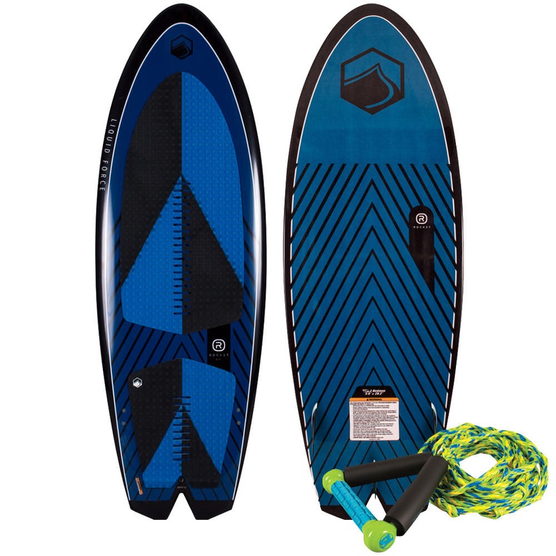Liquid Force Rocket Wakesurf Board w/ Surf Rope Package