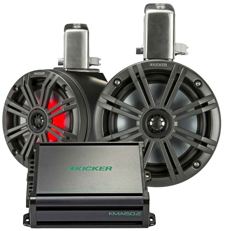 Kicker KMTC 6.5" Tower Speakers Package