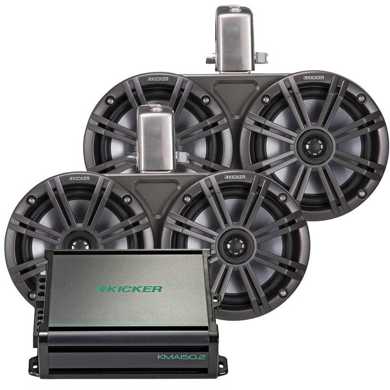Kicker KMTDC Dual 6.5" Tower Speakers Package