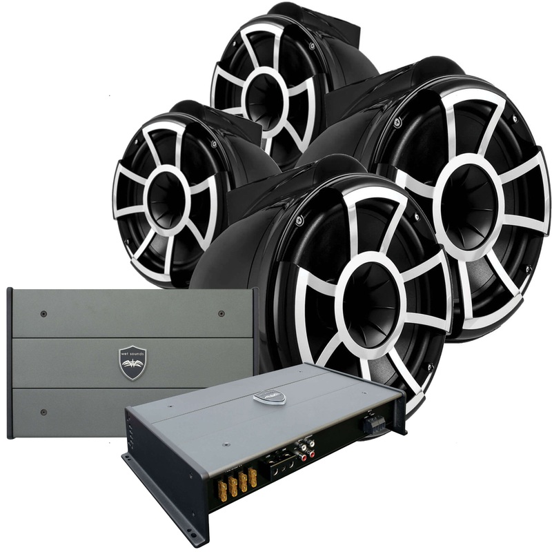 Wet Sounds Rev 10 Tower Speaker Package (Set of 4)