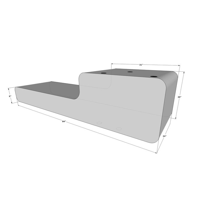 Fly High Tige 84" Custom Port Surf Sac - W005-P - 1,000 lbs