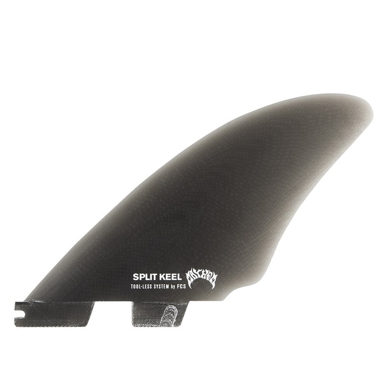 FCS II MB PG Split Keel Smoke Quad Fins