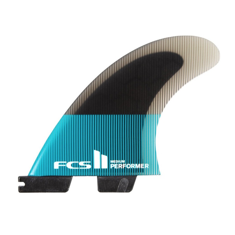 FCS II Performer PC Teal/Black Tri Fins