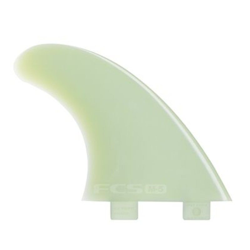 FCS M5 (medium) Natural Glass Flex Tri Fin Set