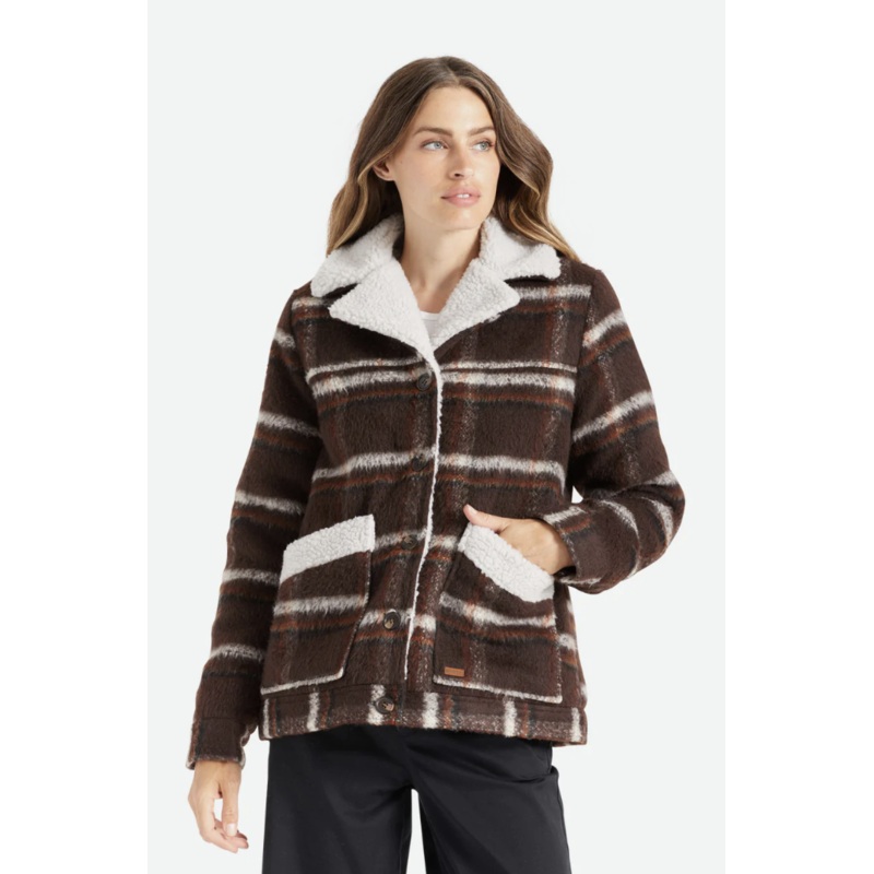 Brixton Womens Nouvelle Coat - Seal Brown
