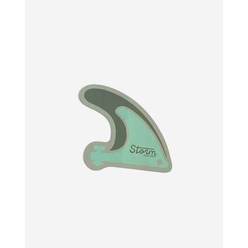 Storm Skeg Sticker - Green
