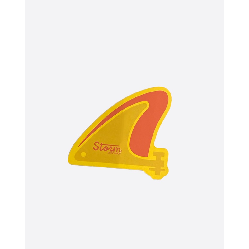 Storm Skeg Sticker - Red