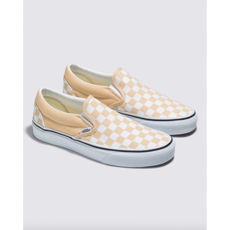 Vans Classic Slip On - Honey Peach Checkerboard
