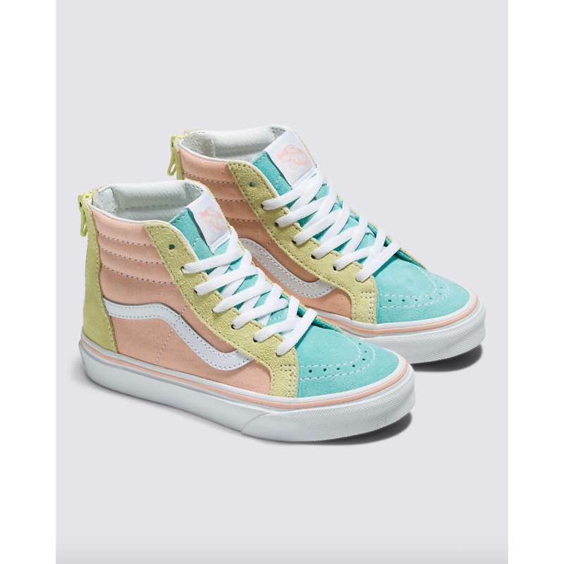 Vans Toddler SK8-Hi Zip Pastel Block - Multi/White