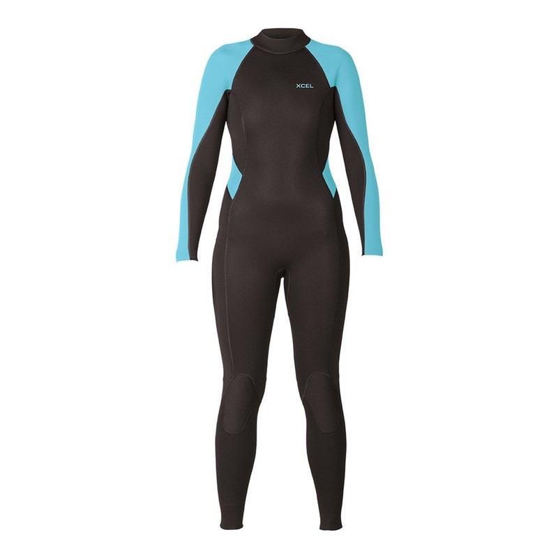 Xcel Womens Axis Flatlock L/S Back ZIp 3/2