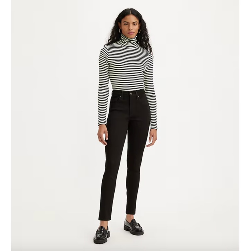 LEVIS Womens 721 High Rise Skinny - Soft Black